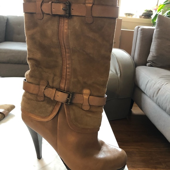 Nike Air Cole Haan Brown Leather Boots - Picture 5 of 11